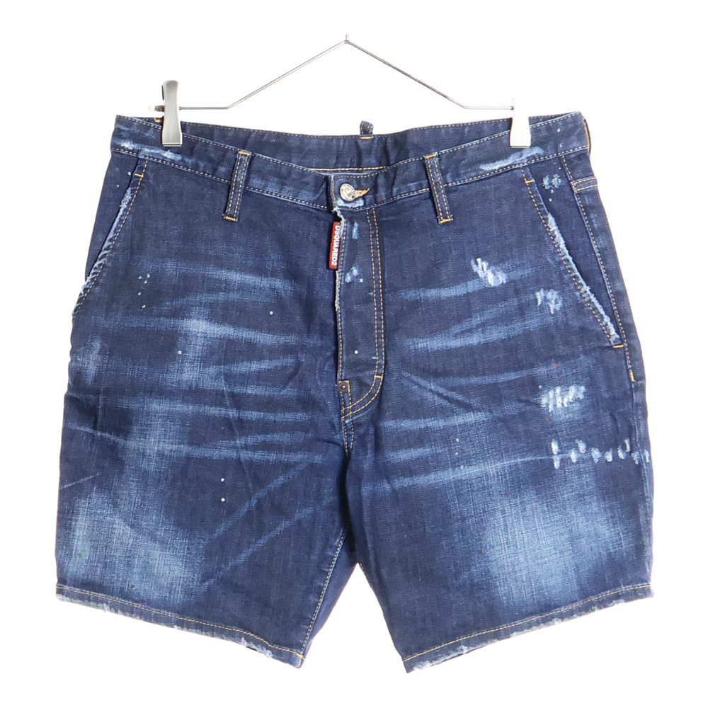 20SS Washed Denim Shorts Marine Fits ウォッシュドデニムショーツ ハーフパンツ インディゴ S74MU0576 Bランク