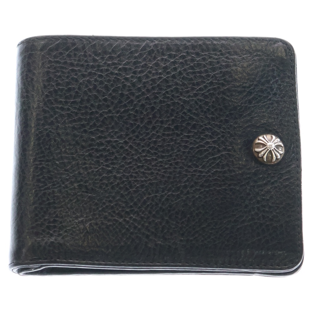 クロムハーツ 1SNAP 1スナップ クロス ボールボタン レザーウォレット