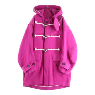 22AW double zip balloon shaped duffle coat ダブルジップ バルーンシルエット ダッフルコート ピンク sj.0011AW22 Bランク