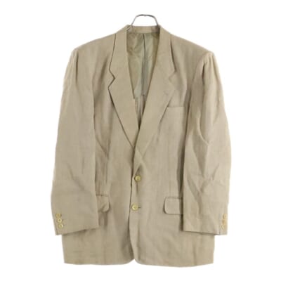 リネン 2B シングルテーラードジャケット ベージュ HJ-02008 Bランク