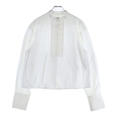 BAND COLLAR SHIRT 3B バンドカラー 長袖シャツ ブラウス レディース ホワイト J05DL0004 J45001 Bランク