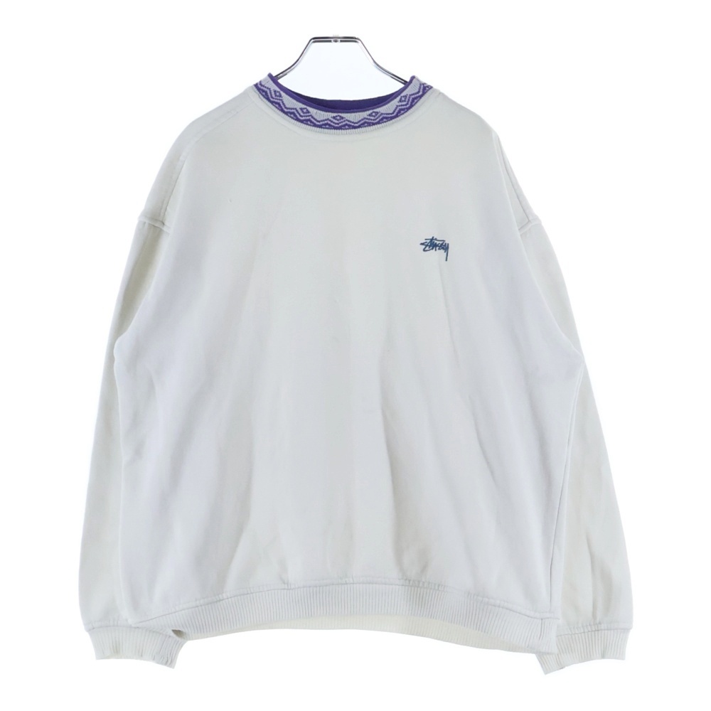 ステューシー 80S VINTAGE ヴィンテージ 初期タグ 民族柄 モックネック