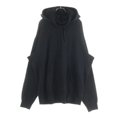ハイネック コットン スウェット プルオーバーパーカー ブラック 2309-6005-99-L2 Bランク