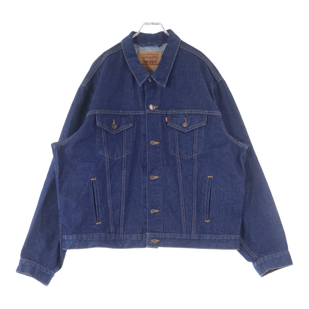 【USA製】Levi’s 70516-0216 デニムジャケット　トラッカー濃紺 古着 70s USA製 Levi's 70506-0216 ハンド ポケット付 濃紺 デニム