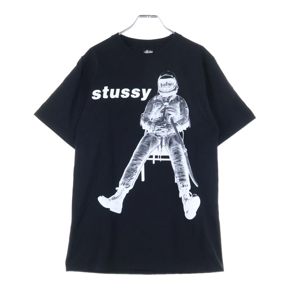 Astronaut Tee アストロノーツ フロントプリント 半袖Tシャツ カットソー ブラック Bランク