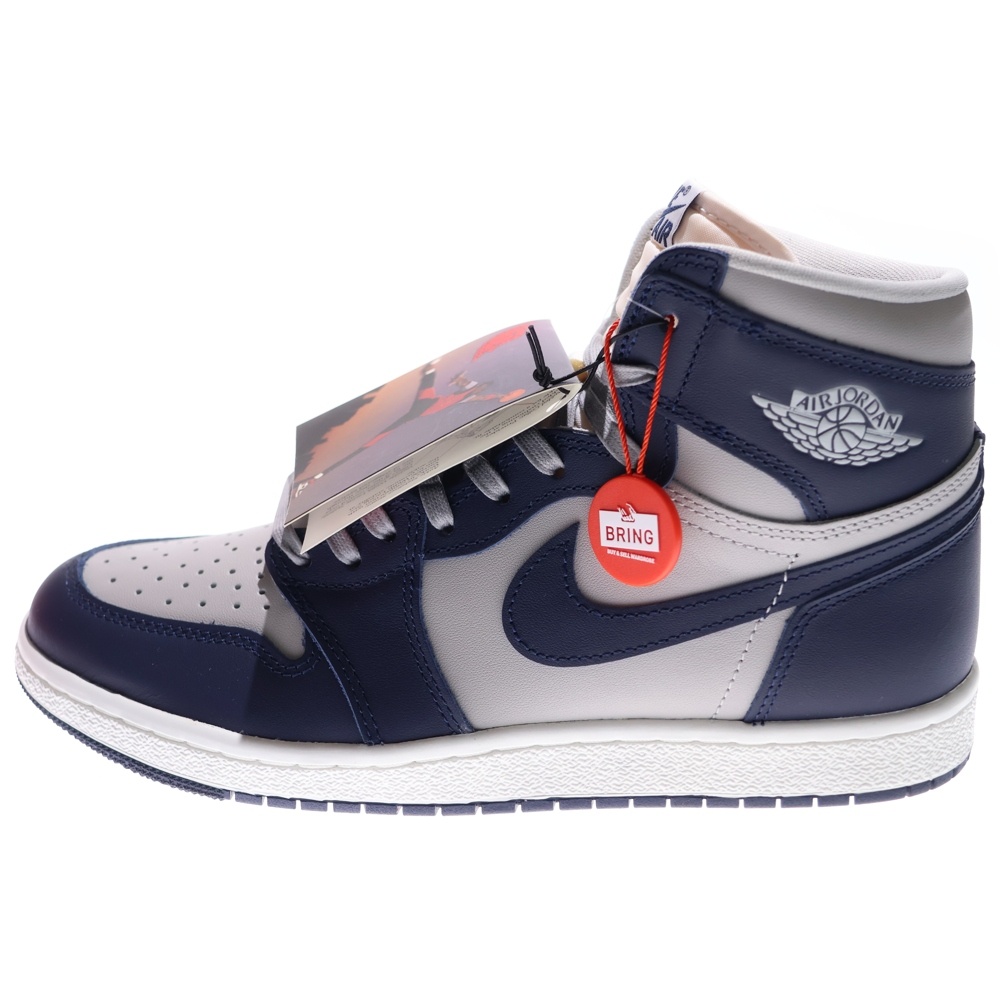 AIR JORDAN 1 HIGH 85 GEORGETOWN エアジョーダン1 ジョージタウン ハイカットスニーカー ネイビー/グレー US9/27cm BQ4422-400 Sランク