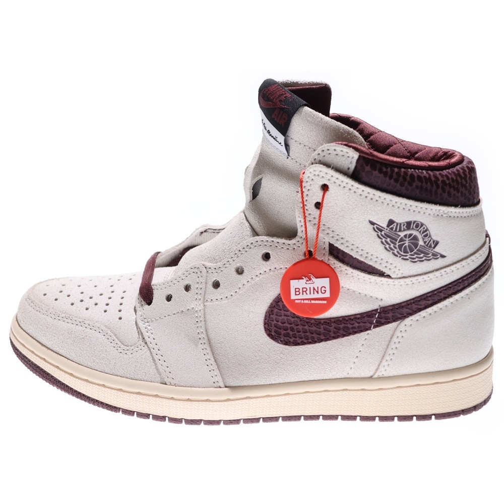 ×A MA MANIERE AIR JORDAN 1 RETRO HIGH OG SP アママニエール エアジョーダン1 ハイカットスニーカー アイボリー US8.5/26.5cm DO7097-100 Sランク