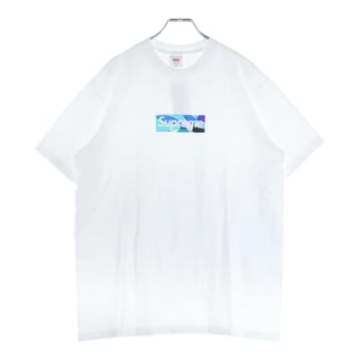 21SS×Emilio Pucci Box Logo Tee エミリオプッチ ボックスロゴプリント クルーネック半袖Tシャツ カットソー ホワイト Bランク