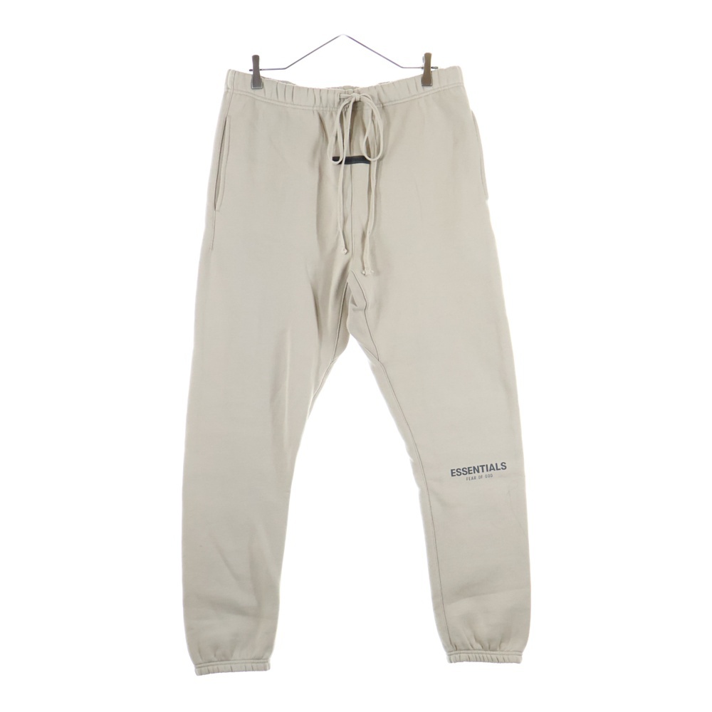 フロントラバーロゴ スウェット ジョガー ロングパンツ ベージュ Bランク