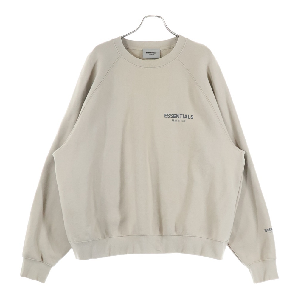 バッグラバーロゴ クルーネック スウェットト レーナー ベージュ Bランク