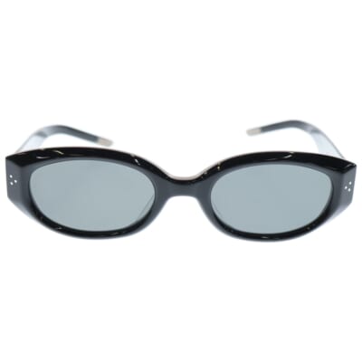 VOID 01 オーバルサングラス メガネ ブラック/シルバー Bランク