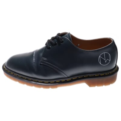 ×UNDERCOVER 3HOLE SHOES アンダーカバー 3ホール レースアップ レザーシューズ ローカットスニーカー ブラック 24960 Aランク