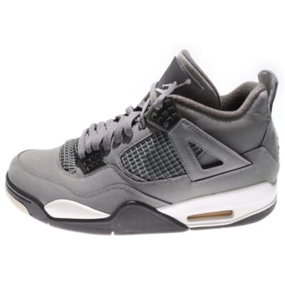 AIR JORDAN 4 RETRO COOL GREY エアジョーダン4 レトロ クール グレー ハイカットスニーカー グレー US9.5/27.5cm 308497-007 Bランク