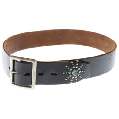 アベイシングエイプ BAPE STA 1stカモ型押し レザーベルト ブラウン