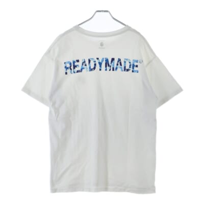 ×READYMADE フロントロゴパッチ クルーネック半袖Tシャツ カットソー ホワイト Bランク