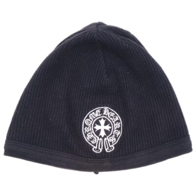 クロムハーツ サーマルビーニー ホースシュー刺繍　ニット帽　ホワイト CHROME HEARTS(クロムハーツ) THERMAL BEANIE ダガー刺繍サーマル