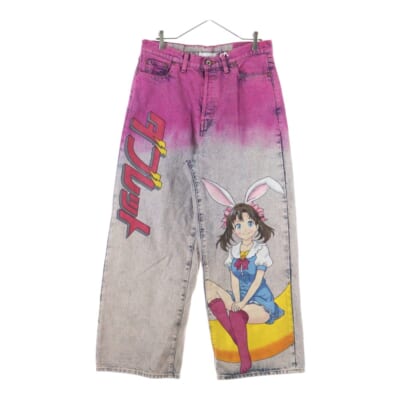 25SS ANIME HAND-PAINTING DENIM PANTS アニメ ハンドペイント デニムパンツ インディゴ 25SS06PT296 Aランク