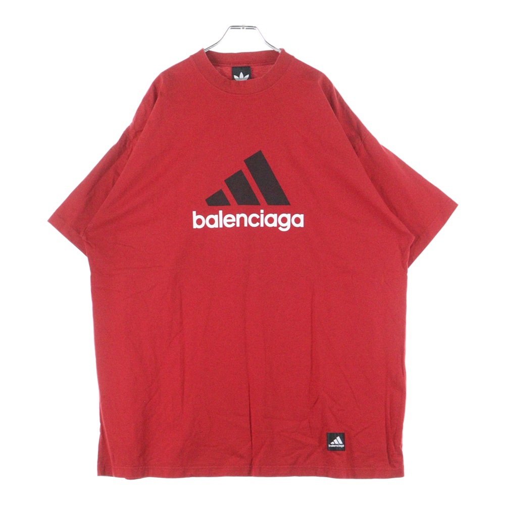 バレンシアガ 23SS ×adidas アディダス ロゴプリント オーバーサイズド