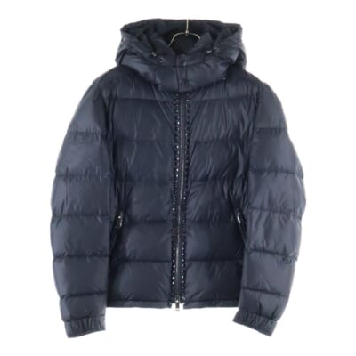 Rockstud Untitled Placket Down Jacket ロックスタッズ ナイロン ダウンジャケット ブルゾン ブラック QV3CNA30RLM Aランク