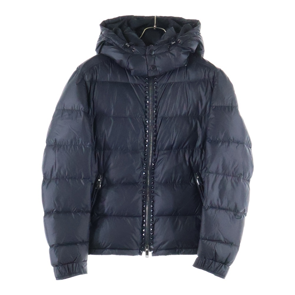 Rockstud Untitled Placket Down Jacket ロックスタッズ ナイロン ダウンジャケット ブルゾン ブラック QV3CNA30RLM Aランク