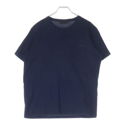 22AW ポケットロゴ クルーネック半袖Tシャツカットソー ネイビー UJN006 Bランク
