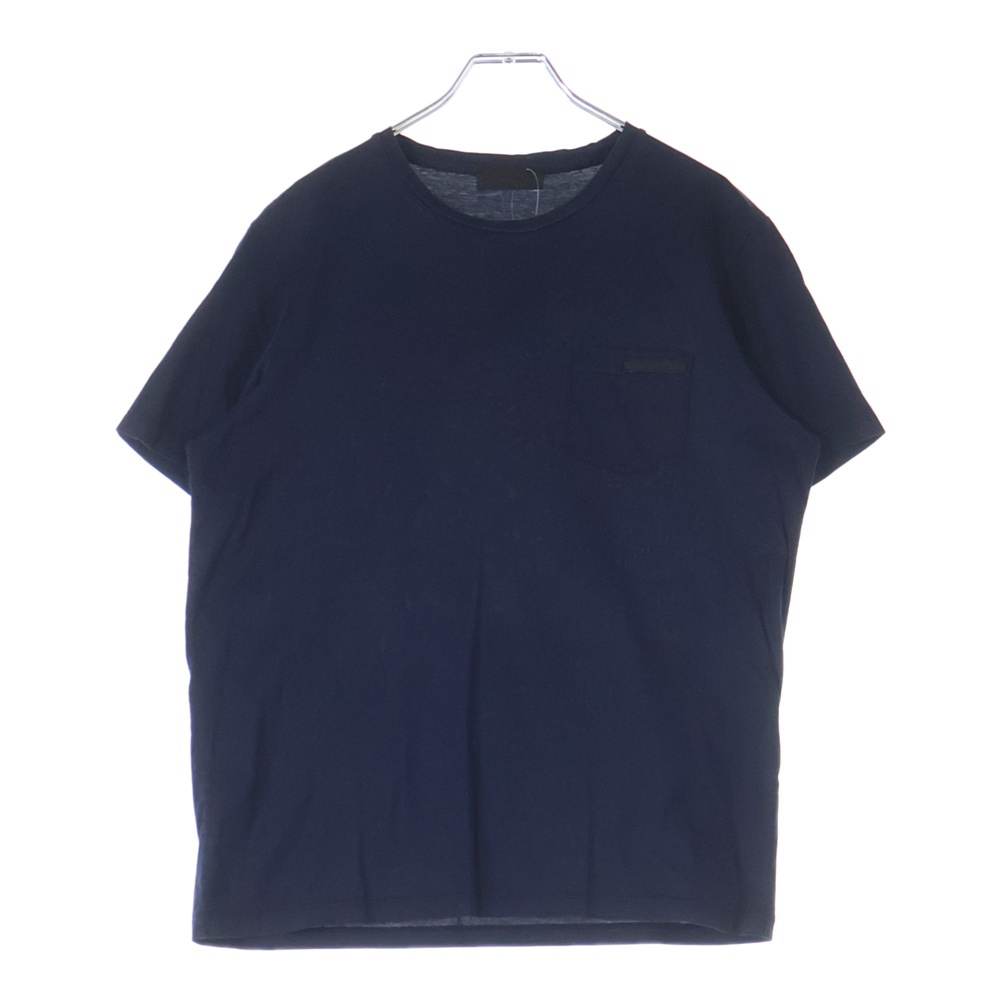 22AW ポケットロゴ クルーネック半袖Tシャツカットソー ネイビー UJN006 Bランク