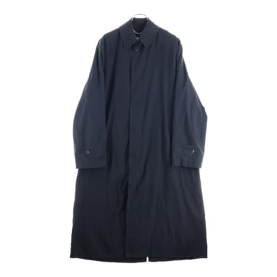 24AW TRENCH COAT ピーチコットン トレンチコート ブラック S51AH0184 Aランク
