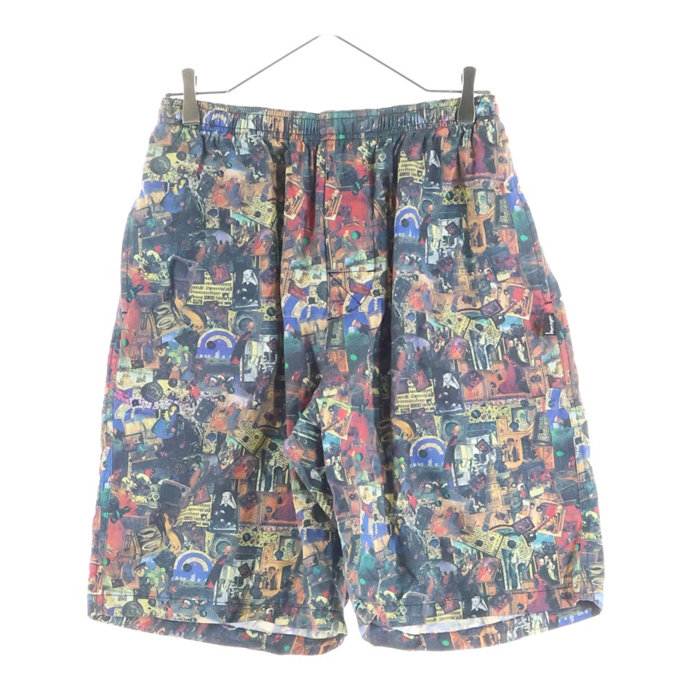 復刻 宗教柄 コットン イージーショーツ ハーフパンツ マルチカラー Bランク