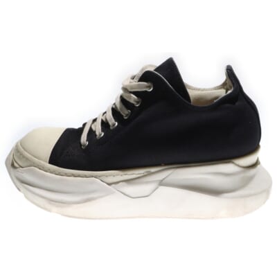 ABSTRACT LOW SNEAK アブストラクト ボリュームソール キャンバスローカットスニーカー ブラック/ホワイト 37648 Bランク