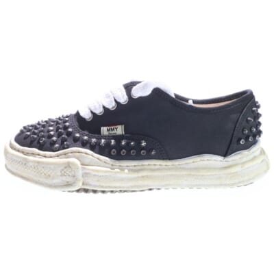 BAKER OG Sole Studded Canvas Low-top Sneaker Black A15FW733 ベイカー OG ソール スタッズ キャンバス ロートップ スニーカー シューズ ブラック Sランク