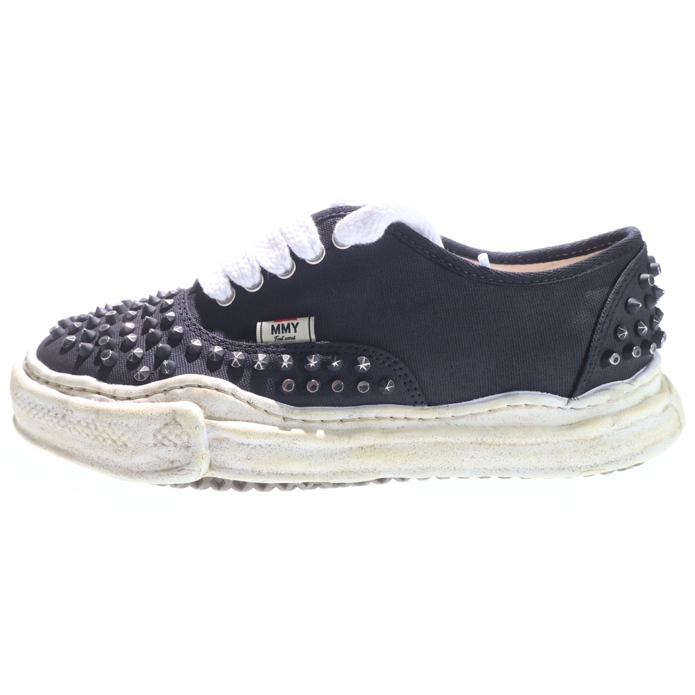 ミハラヤスヒロ BAKER OG Sole Studded Canvas Low-top Sneaker Black