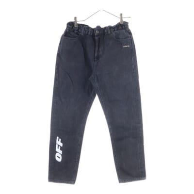 Slim Low Crotch OMYA005 スリム ロウ クロッチ デニムパンツ ブラック Bランク