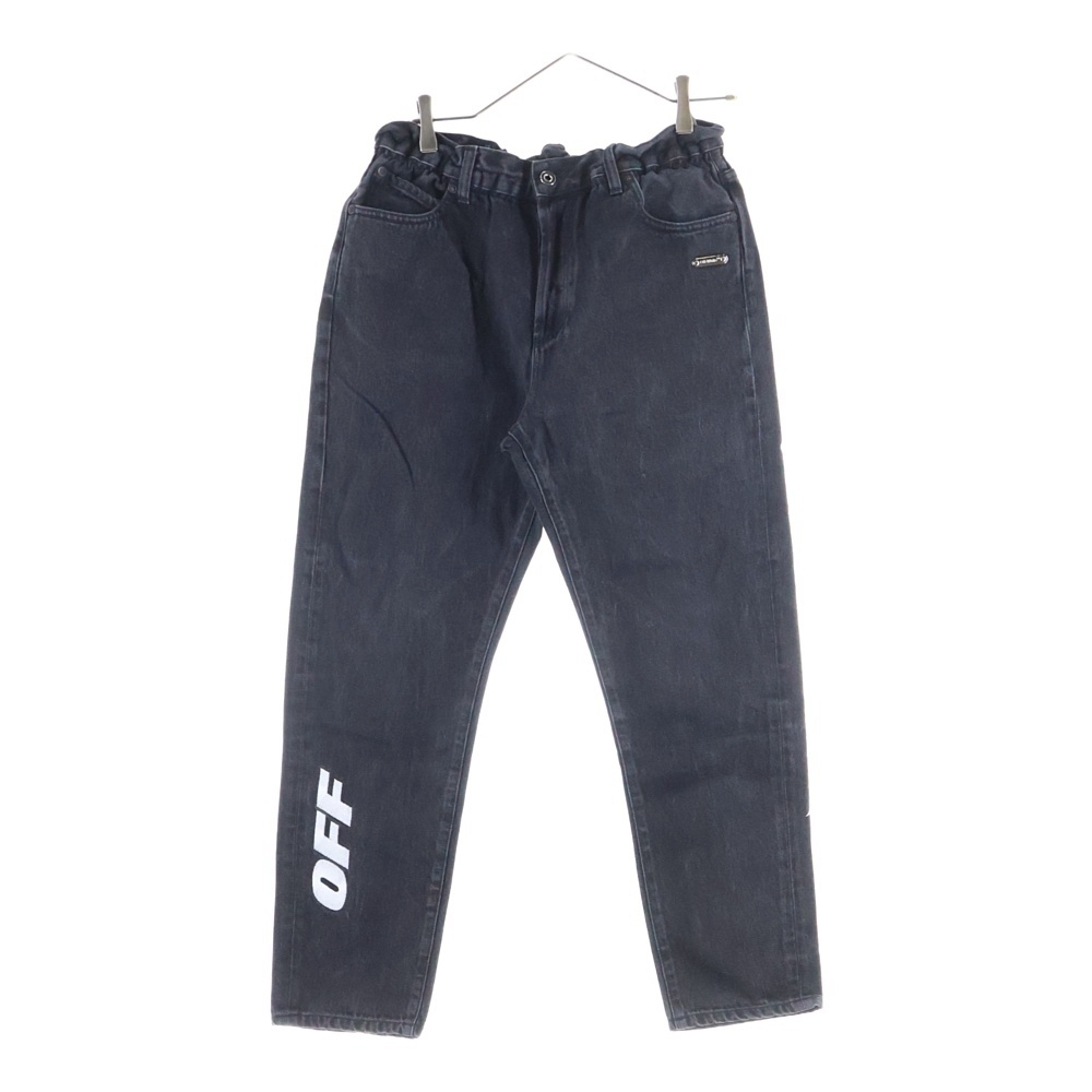 Slim Low Crotch OMYA005 スリム ロウ クロッチ デニムパンツ ブラック Bランク