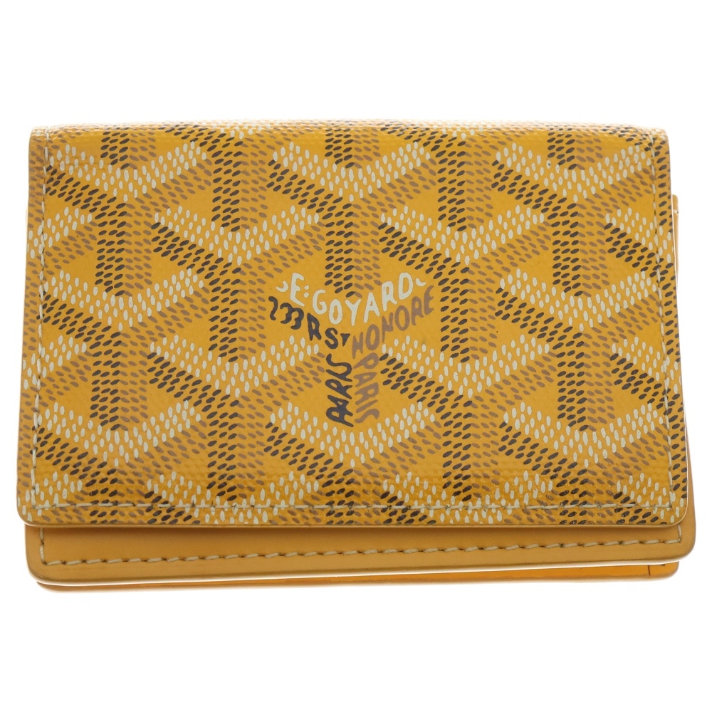 マルゼルブ レザーカードケース イエロー Bランク