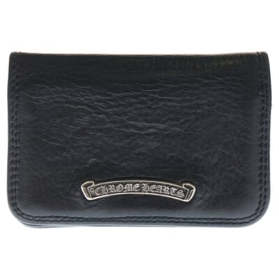 CARD CASE スクロールラベル レザーカードケース ブラック Bランク