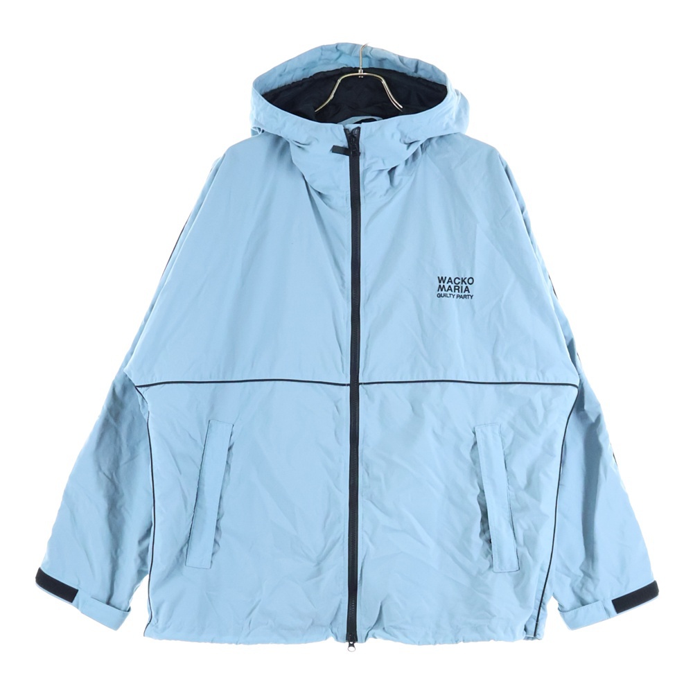 24SS ×NANGA Mountain Hoodie 24SB-001 ×ナンガ ナイロン マウンテンパーカー フーディー ブルー Bランク