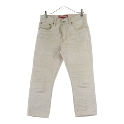 16SS×Levi's 麻オックス Wネーム デザインパンツ ベージュ WQ-P207 Bランク