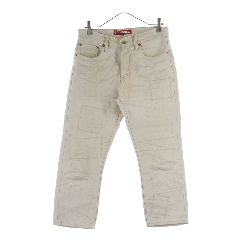 16SS×Levi's 麻オックス Wネーム デザインパンツ ベージュ WQ-P207 Bランク