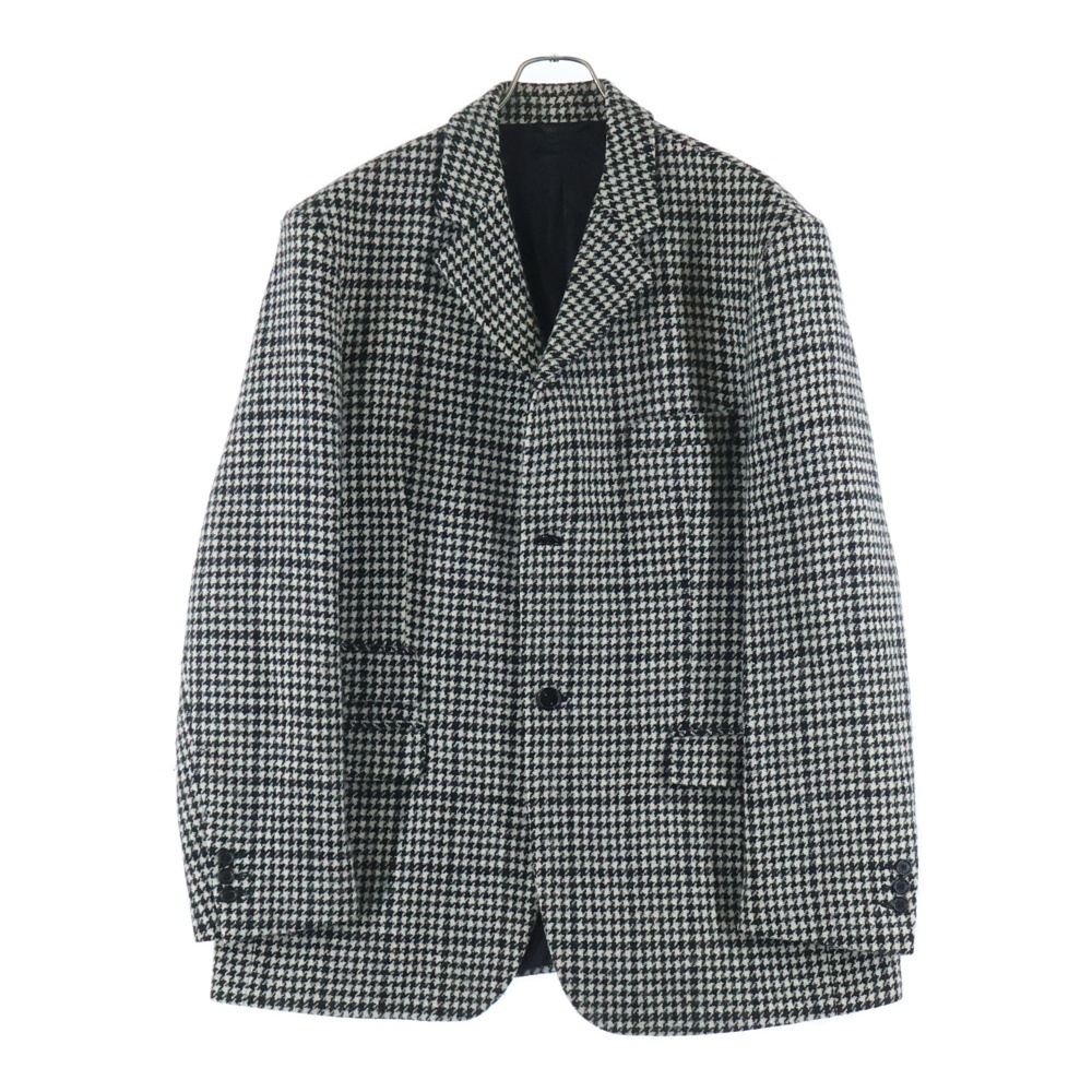 18AW Big fit blazer ビッグフィットブレザージャケット ハウンドトゥースチェック 千鳥格子 ブラック/ホワイト 182-517 Bランク