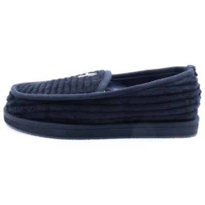 SLIPPER コーデュロイダガー装飾スリッポンルームシューズ ブラック Aランク