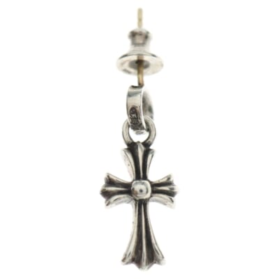 BBY F PPRCHN ベイビーファットクロス ドロップピアス シルバー BCA090 Bランク