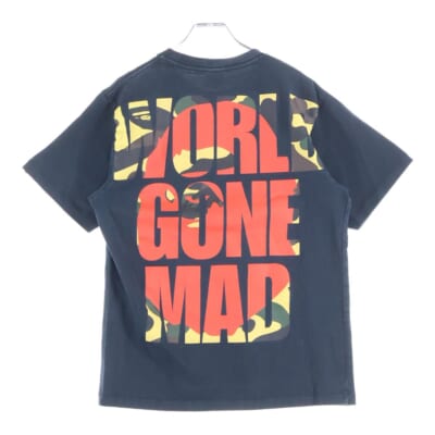 WORLD GONE MAD TEE 001TEG301071X ワールドゴーンマッド 半袖Tシャツ カットソー ブラック Bランク