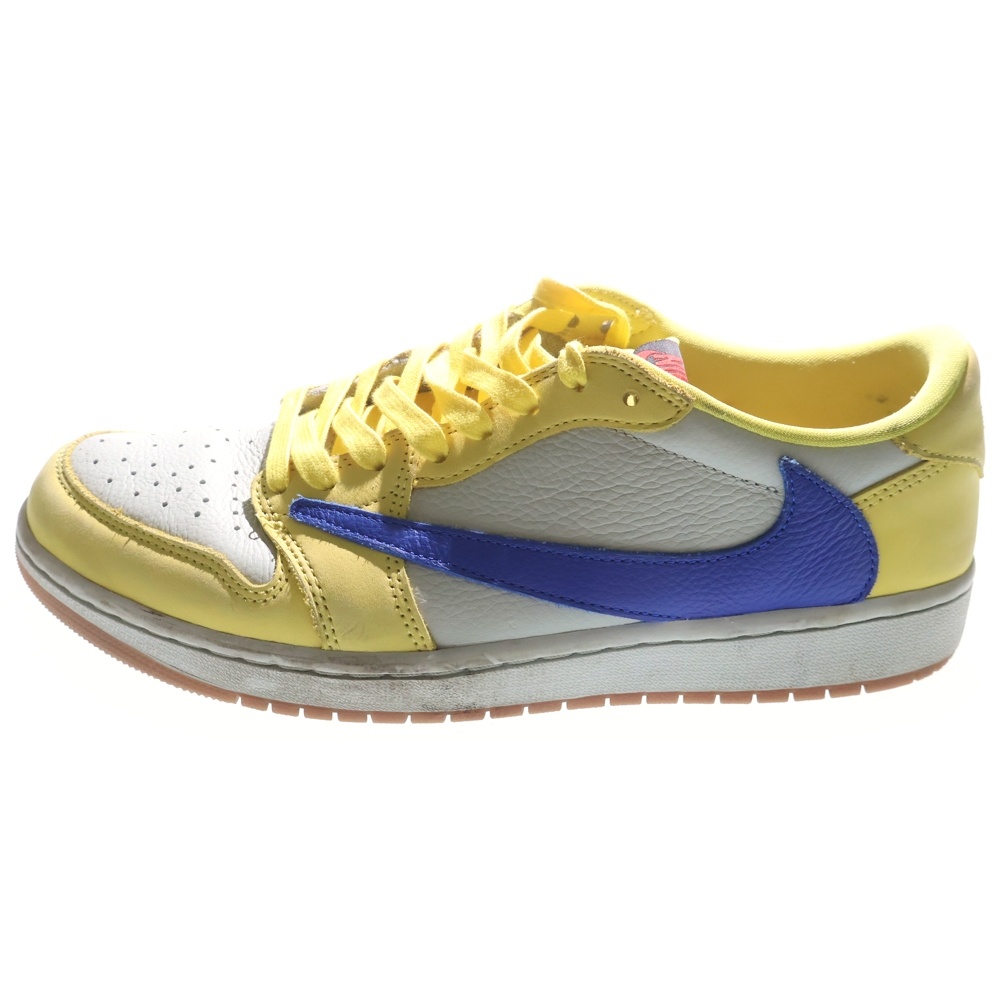 ×TRAVIS SCOTT WMNS AIR JORDAN 1 RETRO LOW OG Canary DZ4137-700 トラヴィス スコット ウィメンズ エアジョーダン1 カナリー ローカットスニーカー Bランク