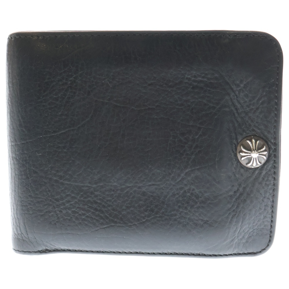 クロムハーツ 1SNAP 1スナップ クロス ボールボタン レザーウォレット