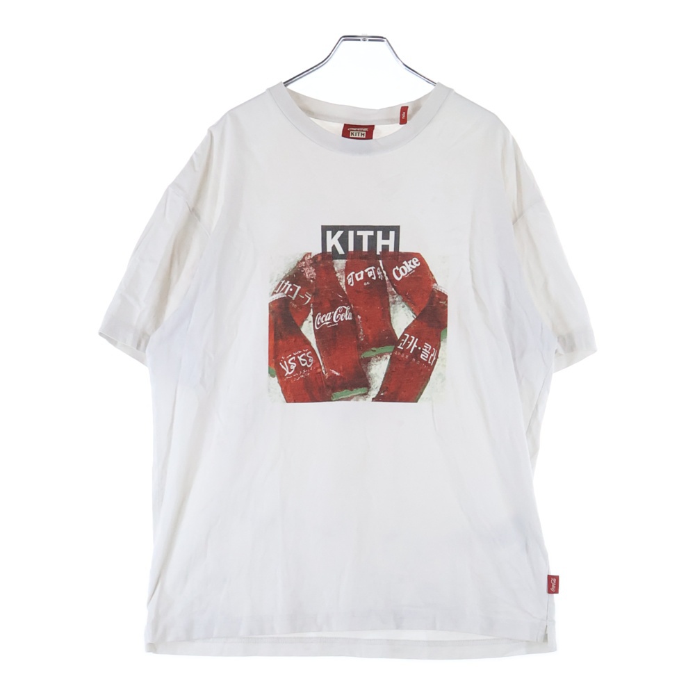 ×COCA COLA Language Bottle Vintage Tee ラングイッチボトル ヴィンテージ 半袖Tシャツ カットソー ホワイト Bランク