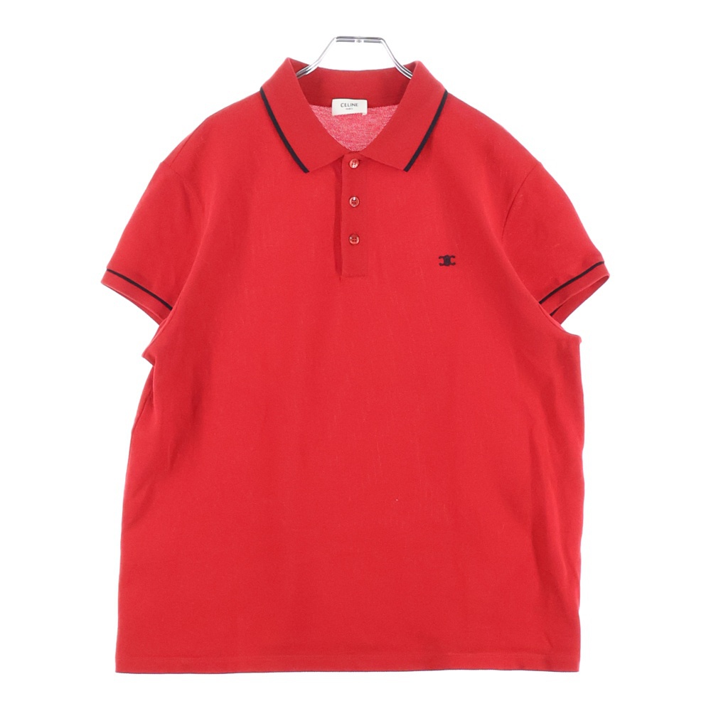 セリーヌ 20SS トリオンフロゴ刺繍 クラシック半袖ポロシャツ