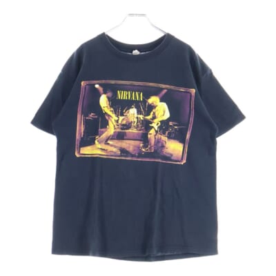 00s NIRVANA FROM THE MUDDY BANKS OF THE WISHKAH ニルヴァーナ フロム ザ マディ バンクス オブ ウィシュカー1996 半袖Tシャツ カットソー ブラック Bランク