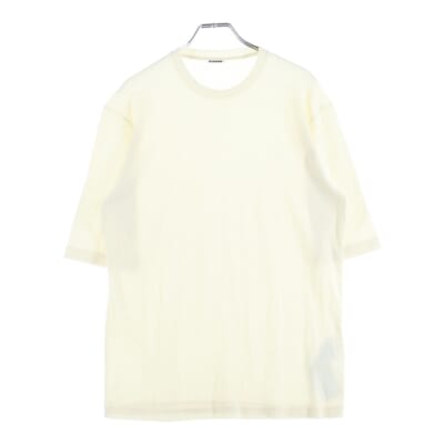 クルー ネック コットン Tシャツ 半袖カットソー アイボリー J47FV0109 JTN356 Aランク