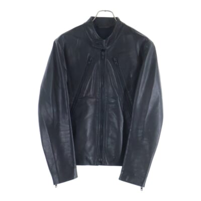 11SS ここのえ期 5zip riders 八ノ字 ライダースジャケット ブラック Bランク