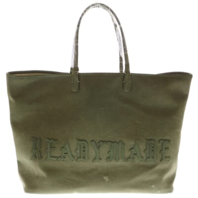 25AW DOROTHY BAG L ドロシーバッグ ロゴパッチ ヴィンテージ加工ハンドバッグ カーキ RECL-CO-KH-00-01-162 Sランク